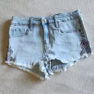 Girls High Rise Jean Shorts size 10